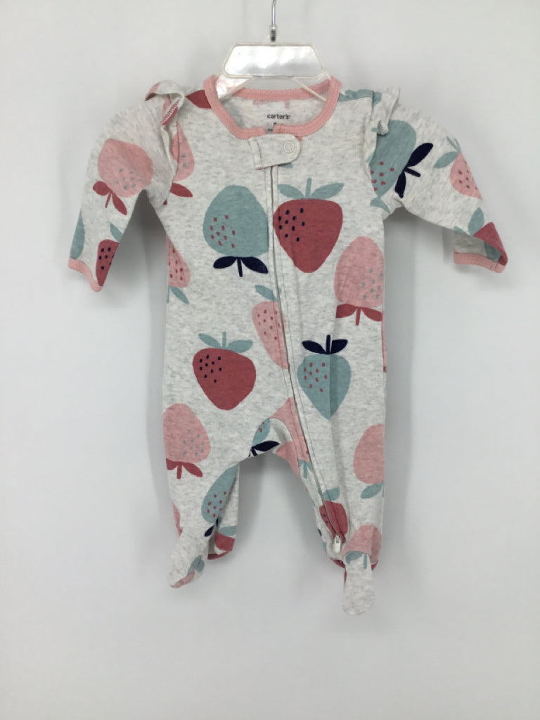 Carter's Child Size 3 Months Gray Sleepers