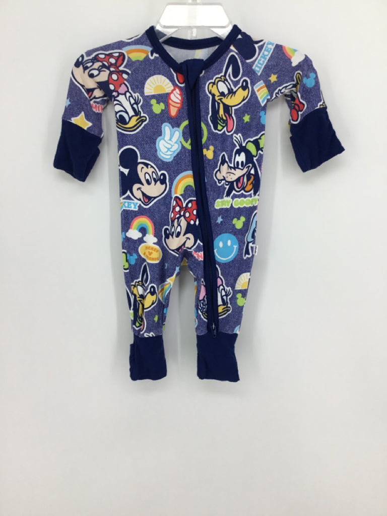Little Me + Disney Child Size Preemie Blue Character Pajamas - boys
