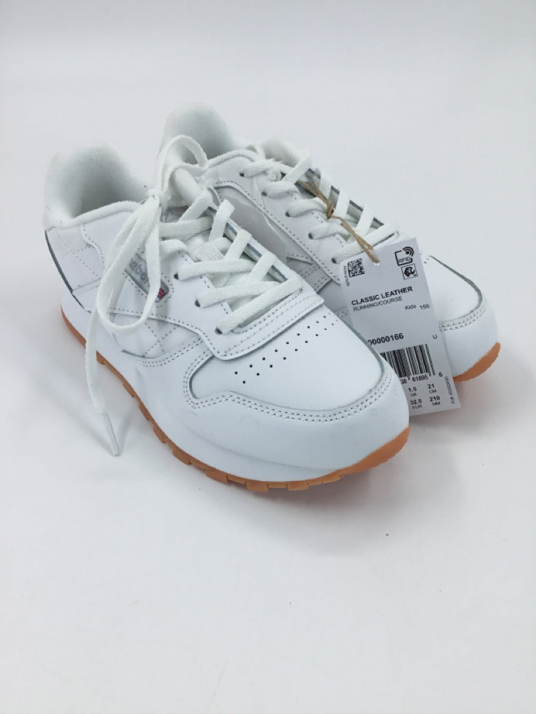 Reebok Child Size 2 Youth White Sneakers