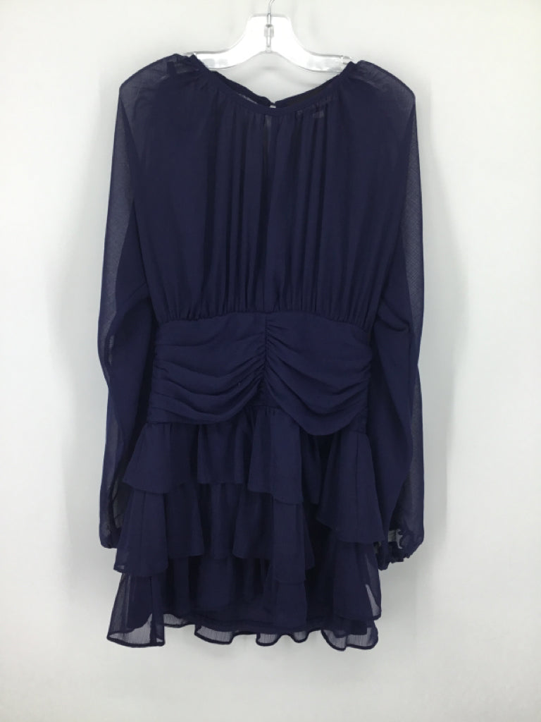 Katie J Child Size 12 Navy Dress - girls