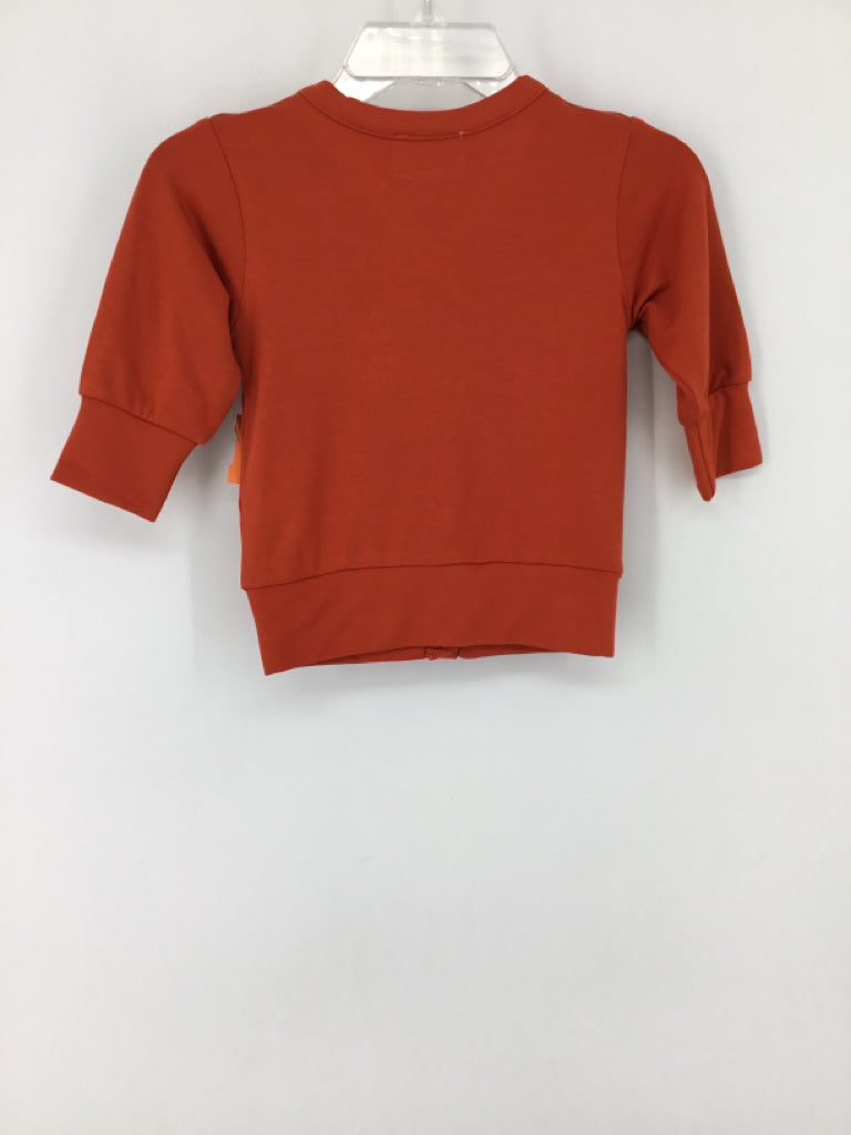 Polished Prints Child Size 0-3 Months Orange Solid Shirt - boys