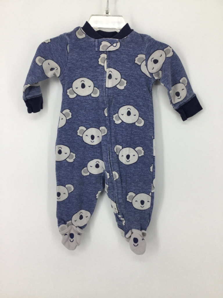 Carter's Child Size 3 Months Blue Sleepers