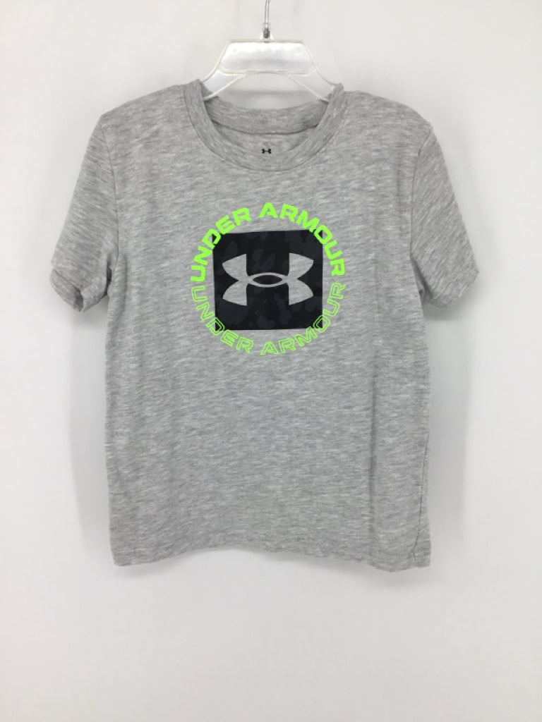 Under Armour Child Size 7 Gray screen printed T-shirt - boys