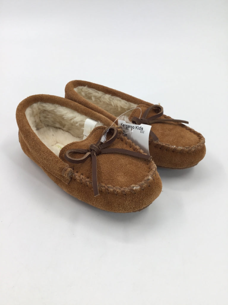 Crewcuts Child Size 11 Brown Slippers