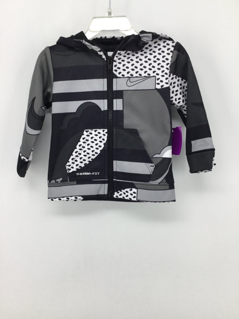 Nike Child Size 12 Months Black Print Hoodie - boys