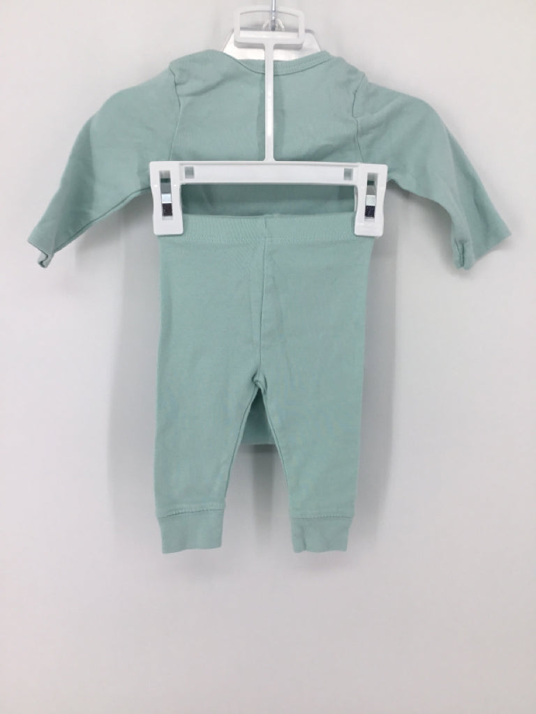 cloud island Child Size 0-3 Months Blue screen printed Outfit - boys