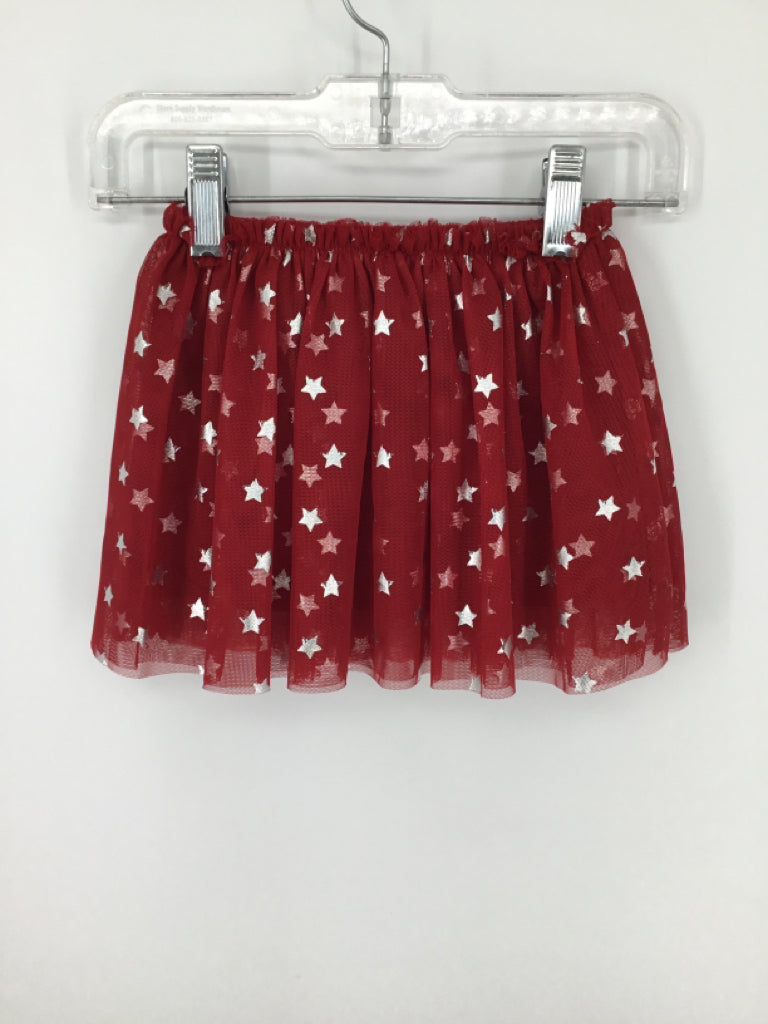 okie dokie Child Size 6 Months Red Stars & Stripes Skirt