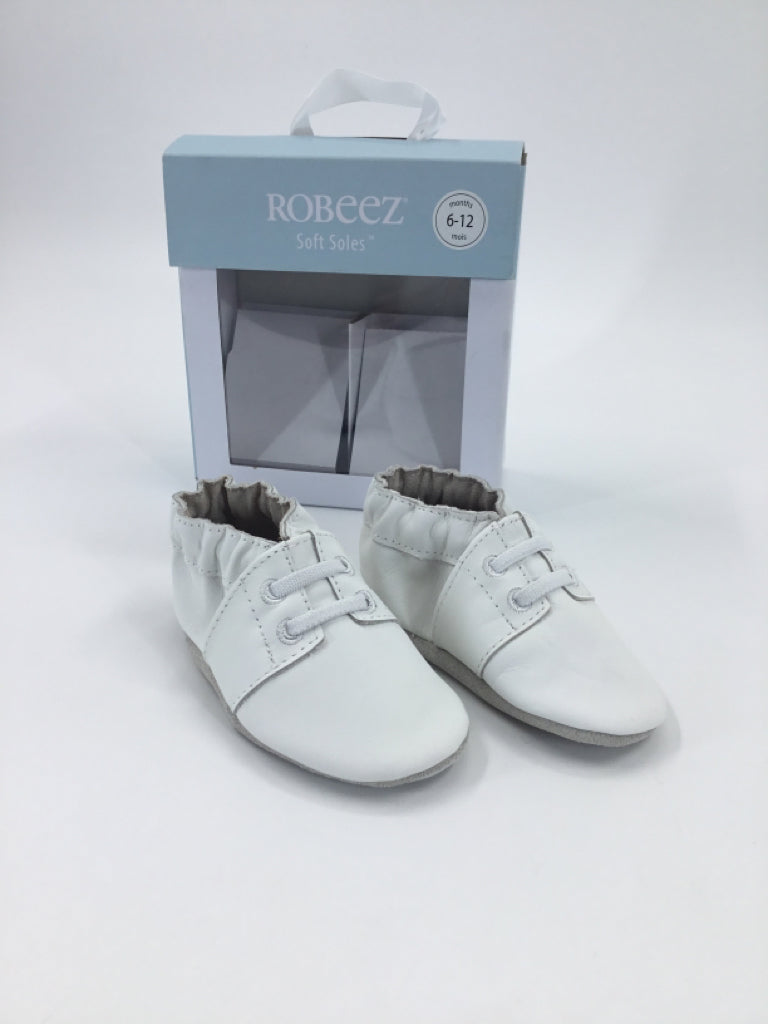 Robeez Child Size 6-12 Months White Shoes
