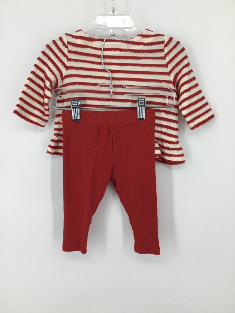 cloud island Child Size 3-6 Months Red Outfit - girls