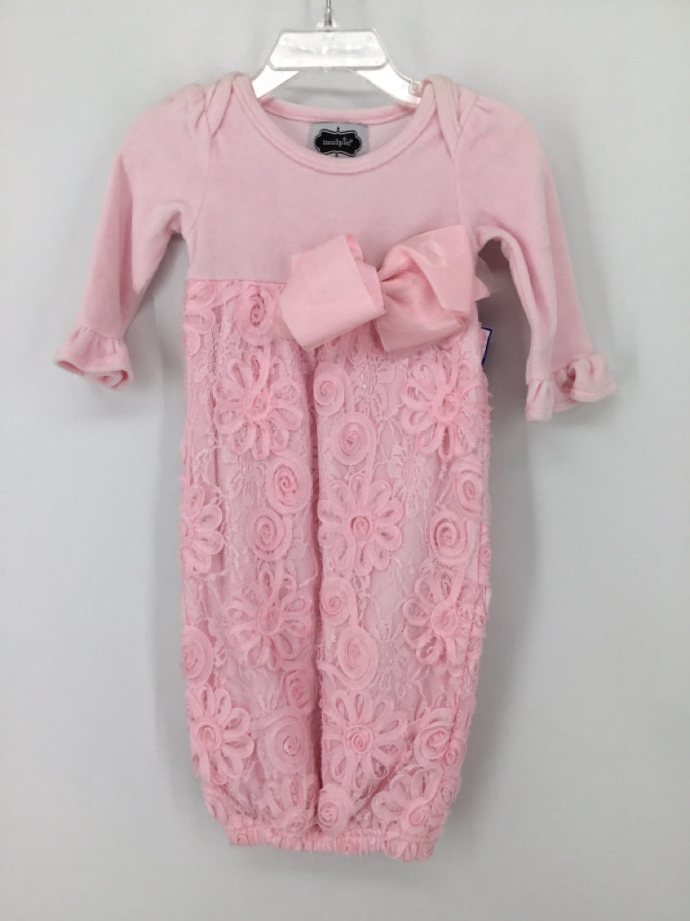 Mudpie Child Size 3-6 Months Pink Outfit - girls