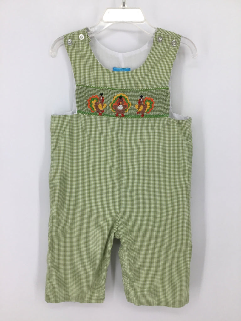 Claire & Charlie Child Size 6 Months Green Thanksgiving Outfit