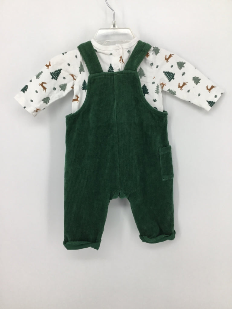 Focus Kids Child Size 3 Months Green Christmas Outfit