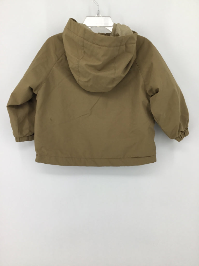 Zara Child Size 2 Tan Solid Outerwear - boys