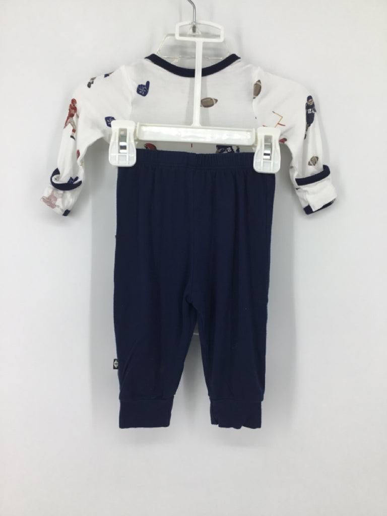 Kyte Child Size 0-3 Months Navy Sports Outfit - boys
