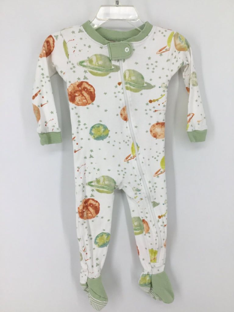 Burt's Bees Baby Child Size 12 Months Green Sleepers