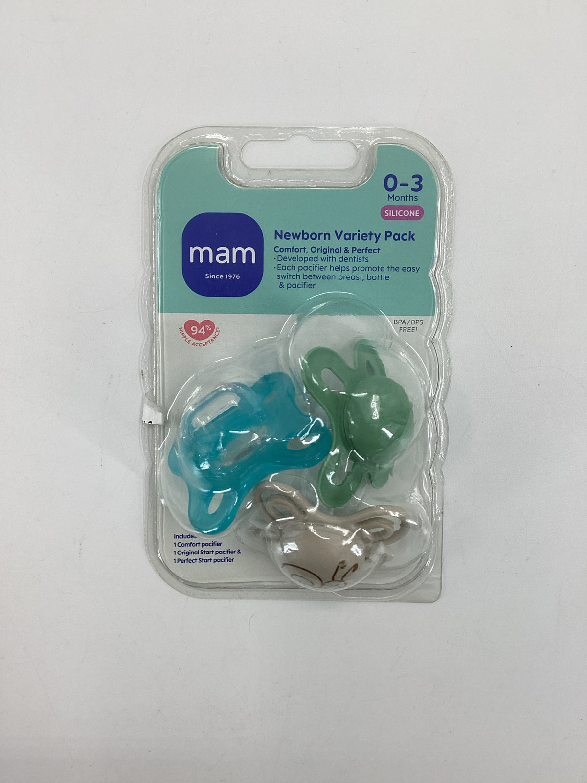 MAM Child Size 0-3 Months Newborn Variety Pacifier Pack