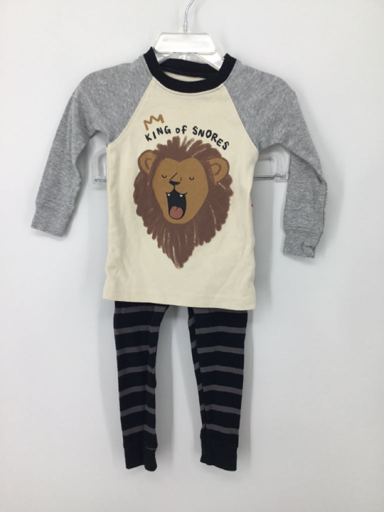 Just One You Made by Carters Child Size 18 Months Gray Print Pajamas - boys