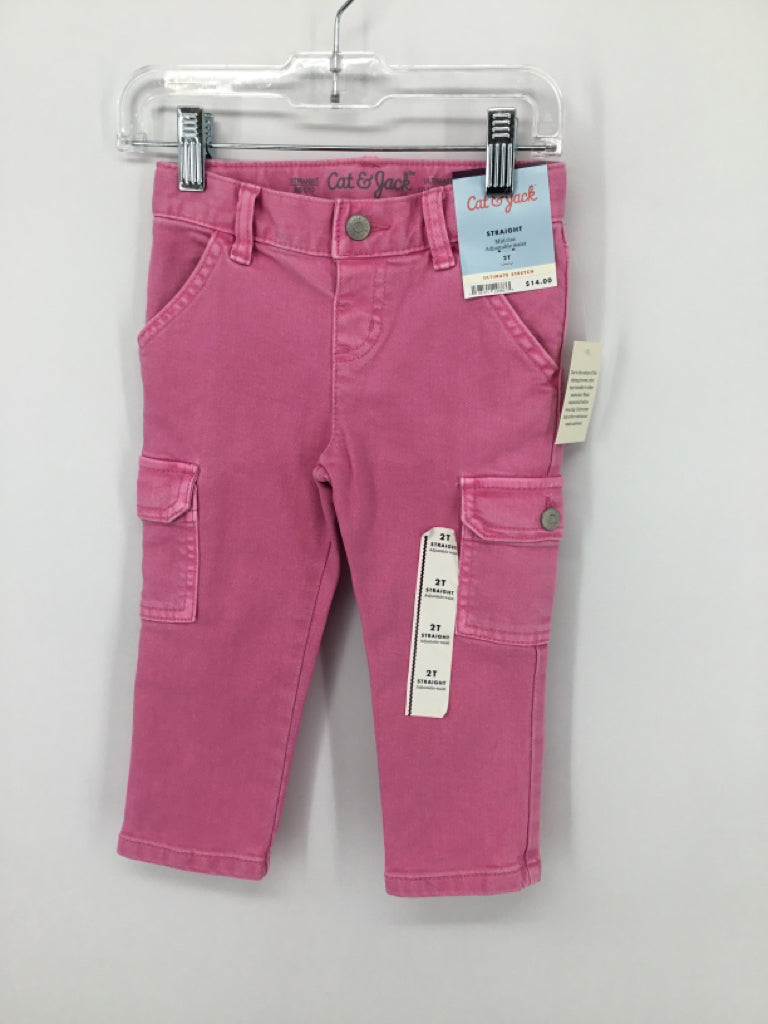 Cat & Jack Child Size 2 Pink Jeans - girls
