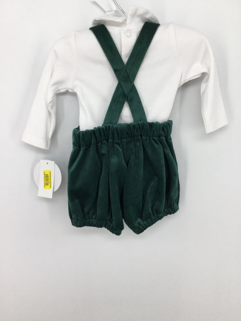 Edgehill Collection Child Size 3 Months Green Christmas Outfit
