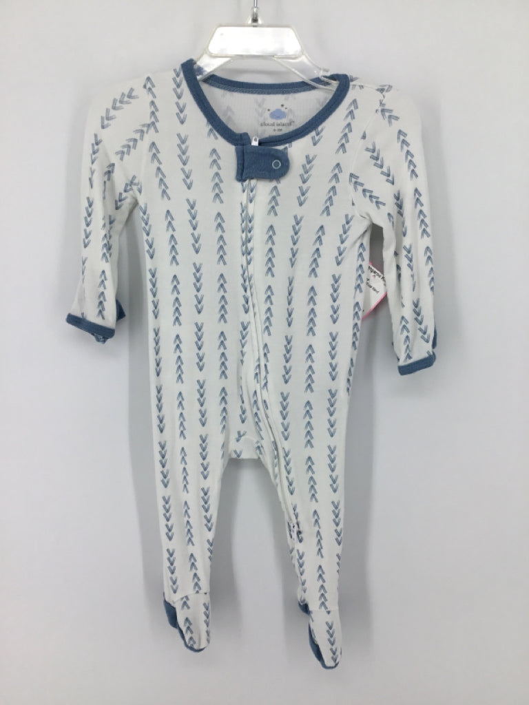 cloud island Child Size 0-3 Months Blue Sleepers