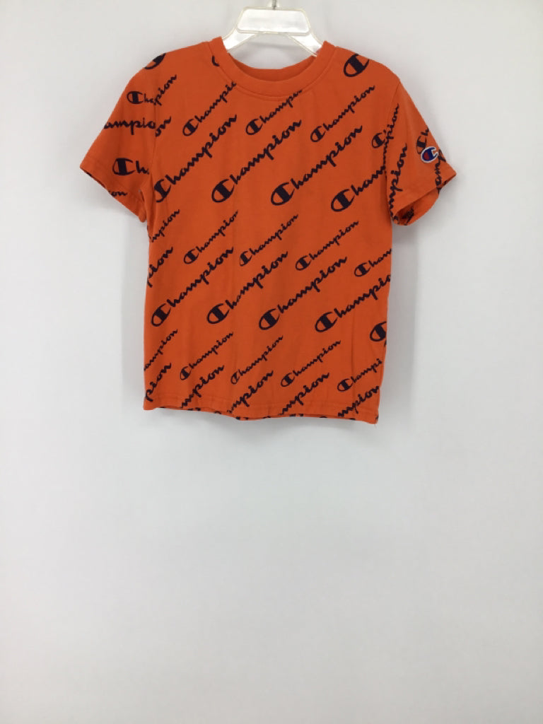 Champion Child Size 7 Orange Print T-shirt - boys