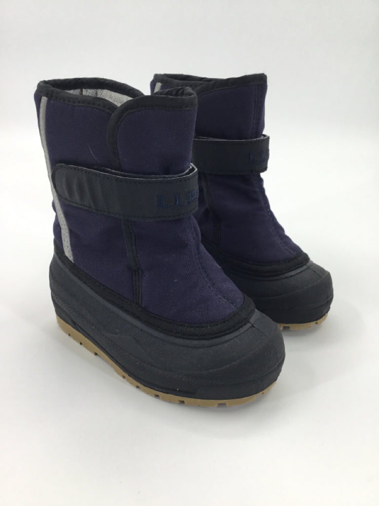 LL Bean Child Size 8 Toddler Navy Rain/Snow Boots