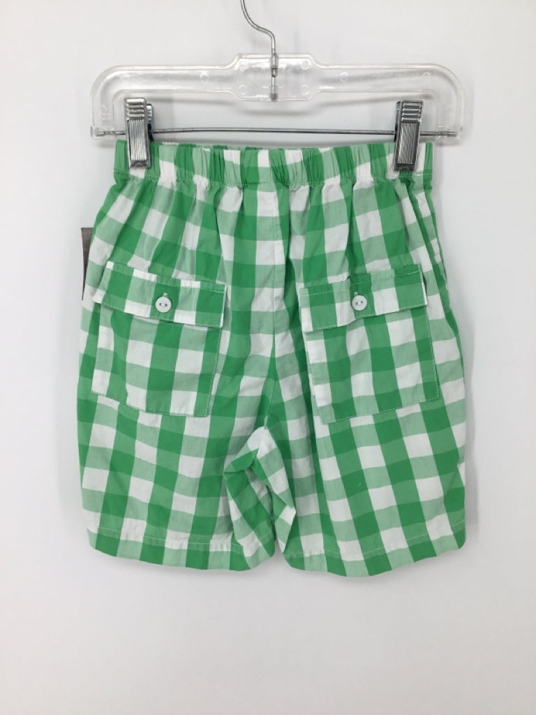 b Bella Bliss Child Size 6 Green Checkered Shorts - boys