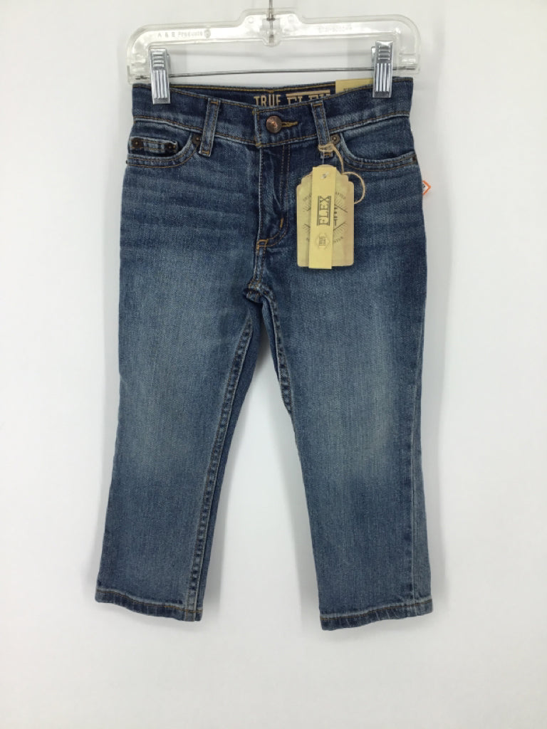 True Craft Child Size 4 Blue Solid Jeans - boys