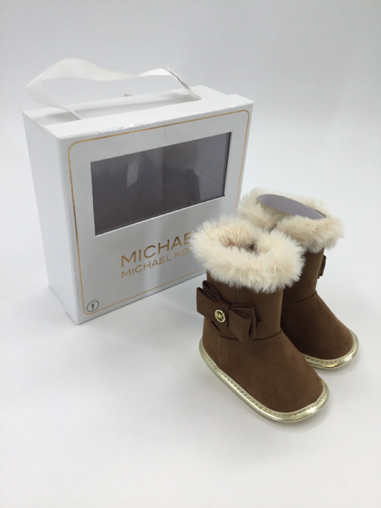 Micheal Kors Child Size 1 Toddler Brown Boots