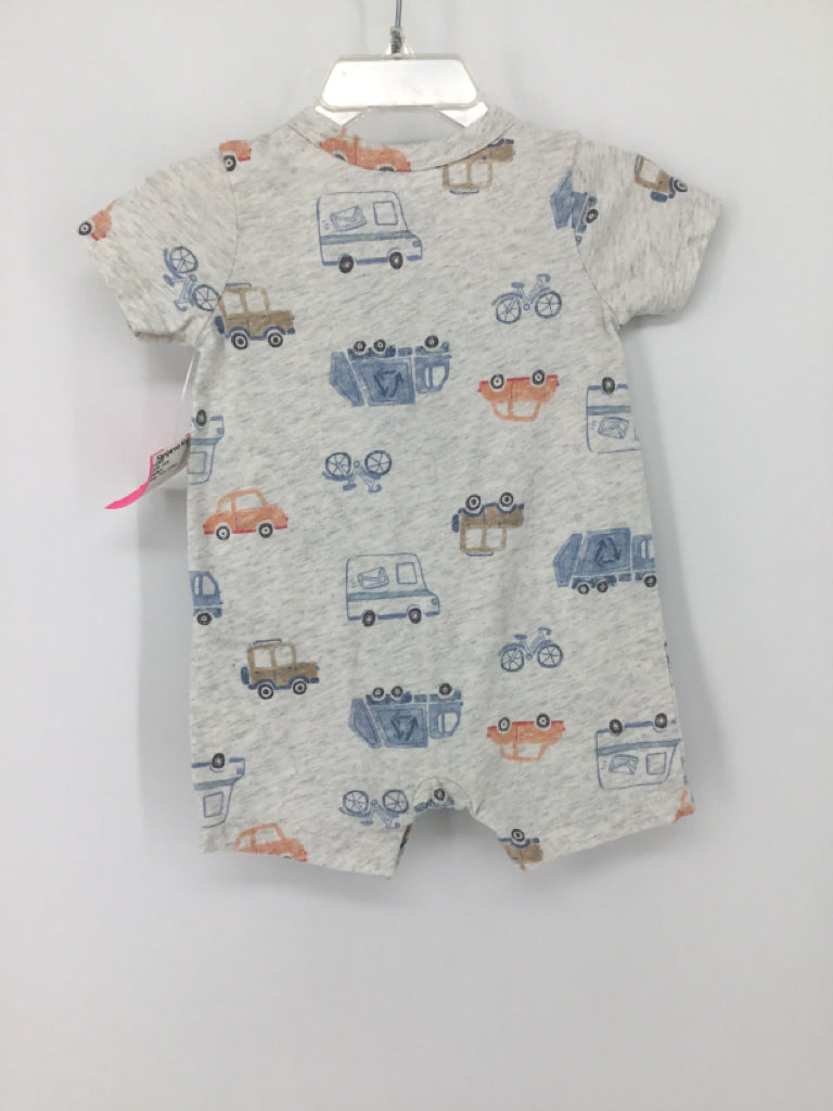 Carter's Child Size 6 Months Gray Print Outfit - boys