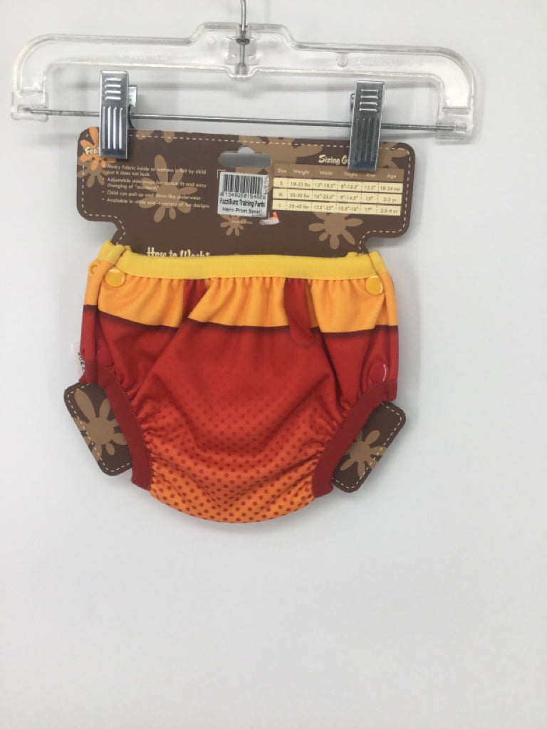 Fuzzi Bunz Child Size S Red Print Training Cloth Diaper