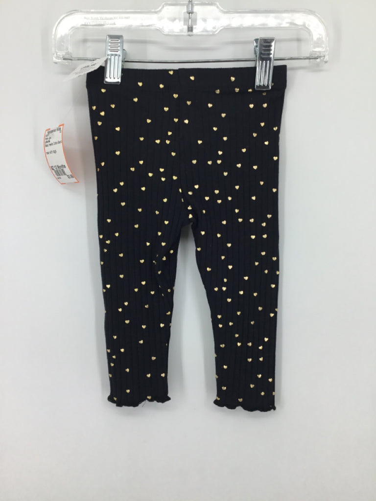 Little Me Child Size 12 Months Black Pants - girls