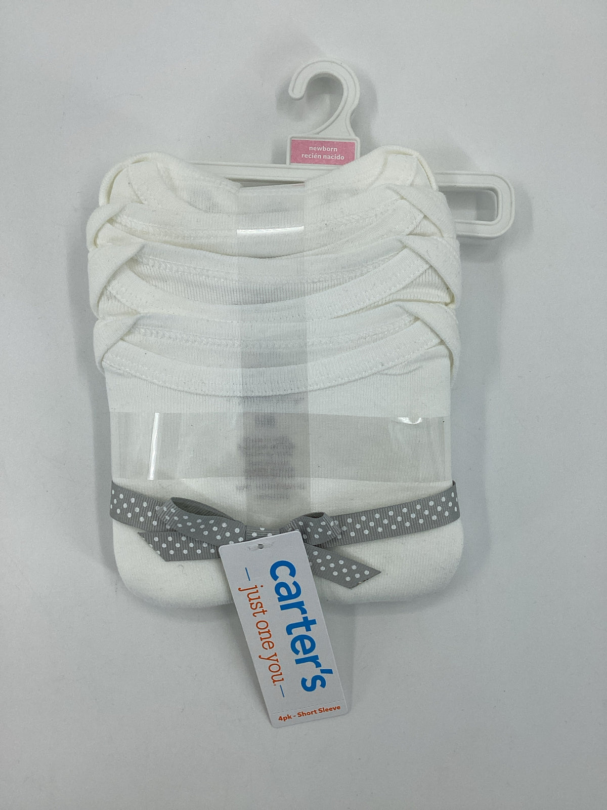 Just One You Made by Carters Child Size Newborn White Onesie