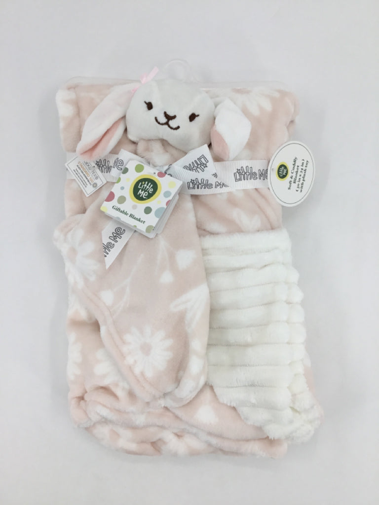 Little Me Pink Floral Blanket