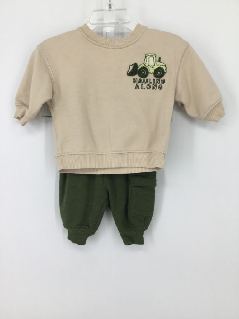 Carter's Child Size 3 Months Tan Solid Outfit - boys