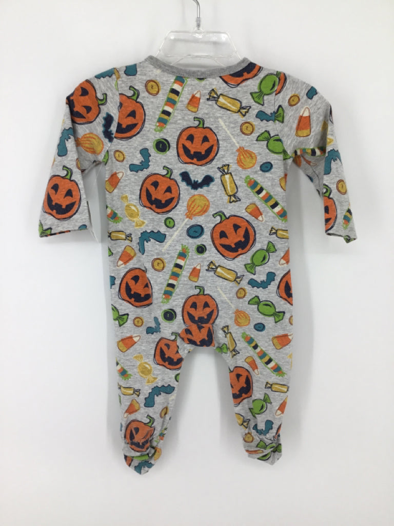 Mudpie Child Size 3-6 Months Gray Halloween Sleeper