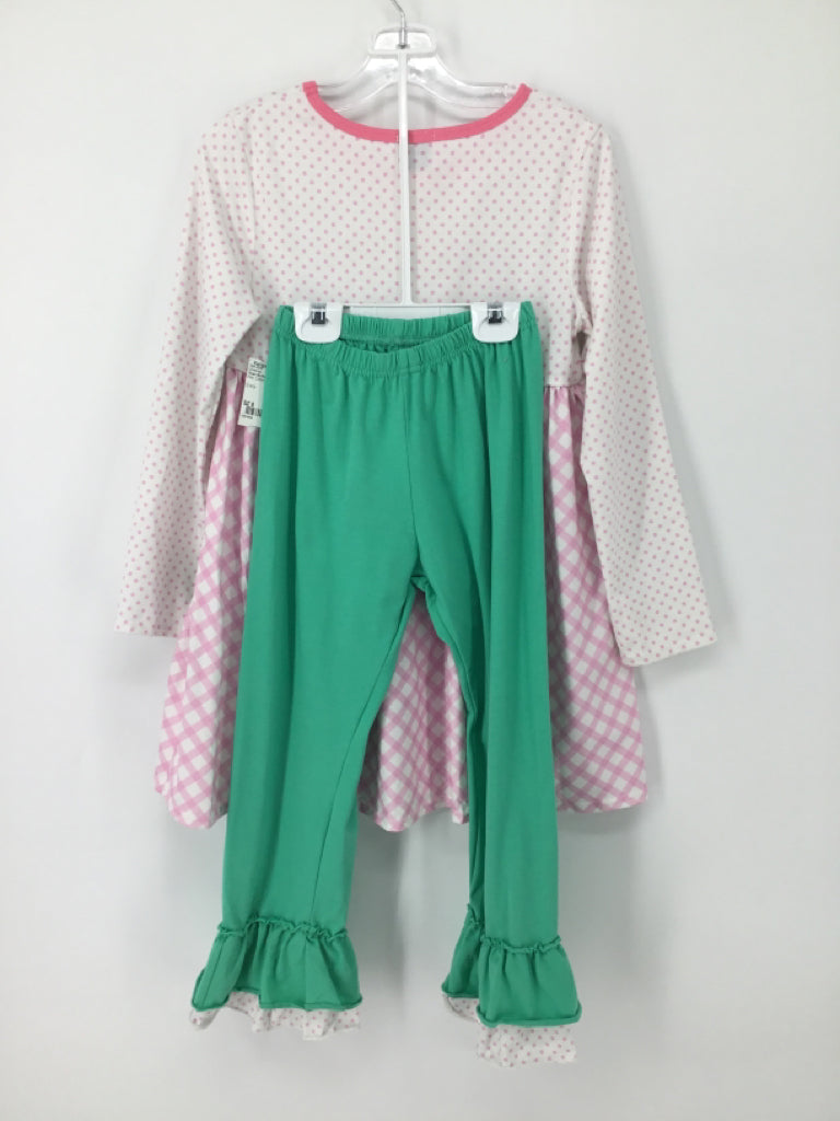 Down By the Bay Child Size 8 Pink Christmas Outfit
