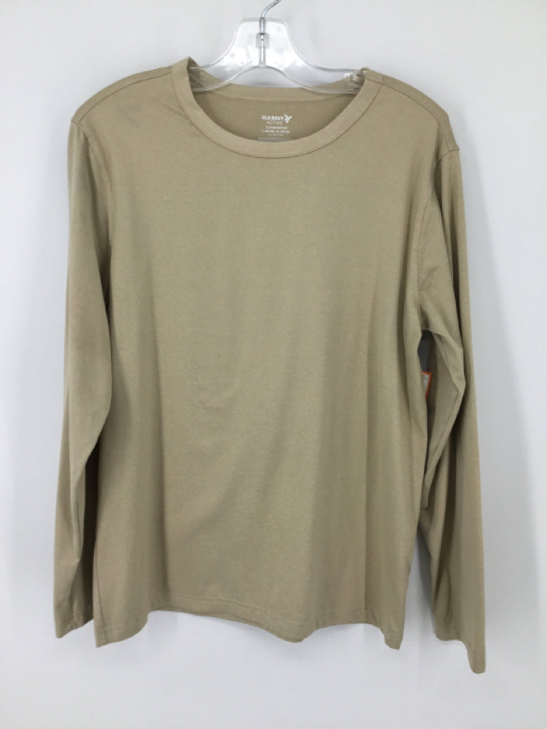Old Navy Active Child Size 10 Tan Solid T-shirt - boys