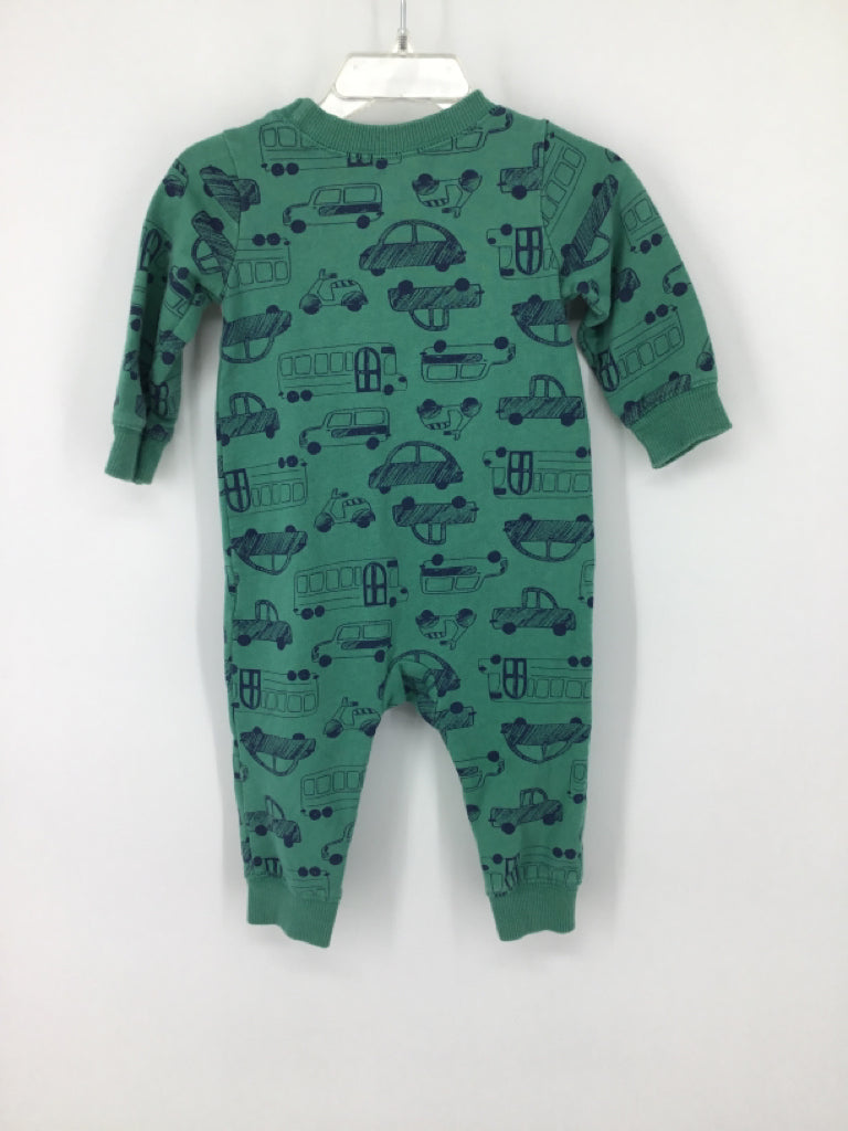 Carter's Child Size 9 Months Green Print Outfit - boys