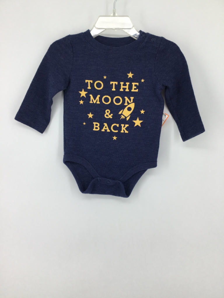 jumping beans Child Size 9 Months Navy Onesie