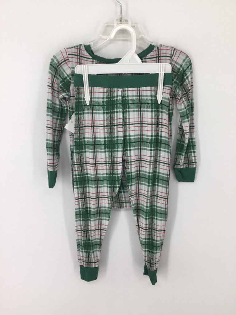 Little Sleepies Child Size 18-24 Months Green Christmas Pajamas