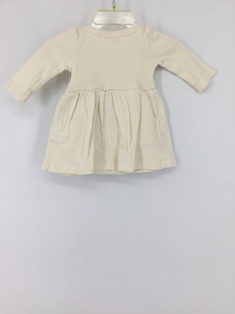 Kendi Child Size 0-3 Months Cream Dress - girls