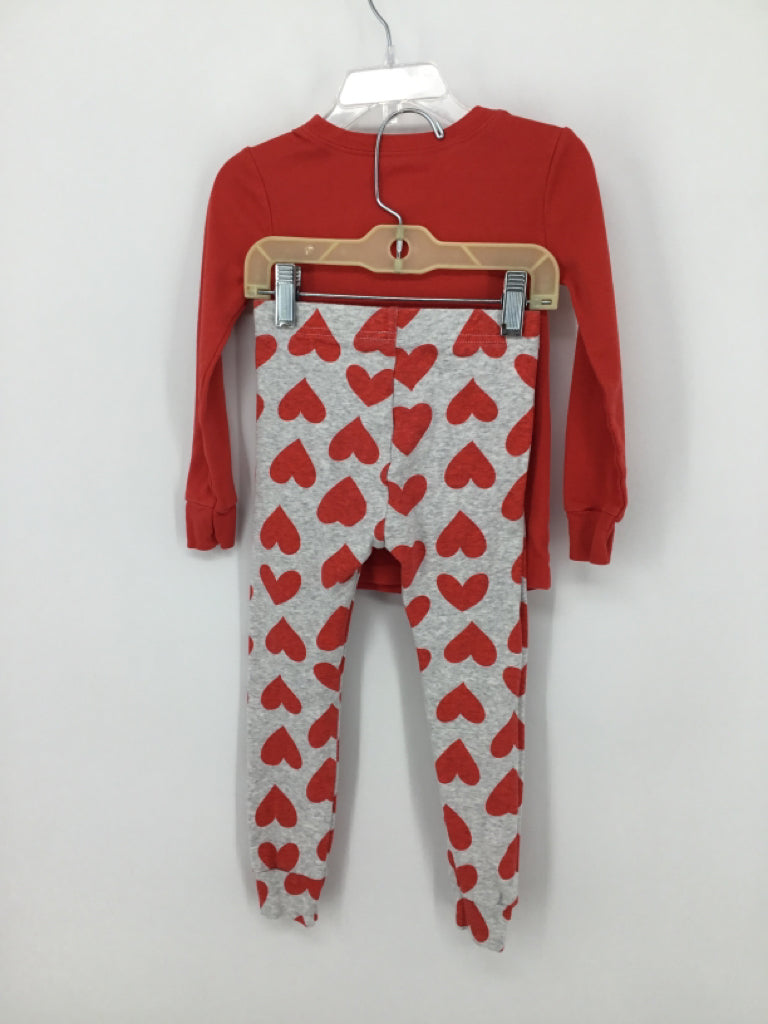 Old Navy Child Size 4 Red Valentine's Day Pajamas