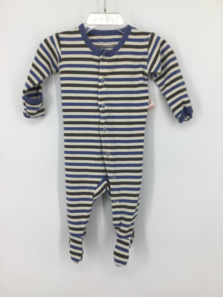 L'oved baby Child Size 3-6 Months Blue Sleepers