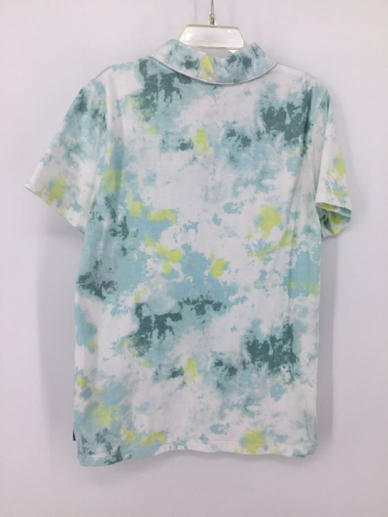 Cat & Jack Child Size 6 Green Tye Dye Shirt - boys