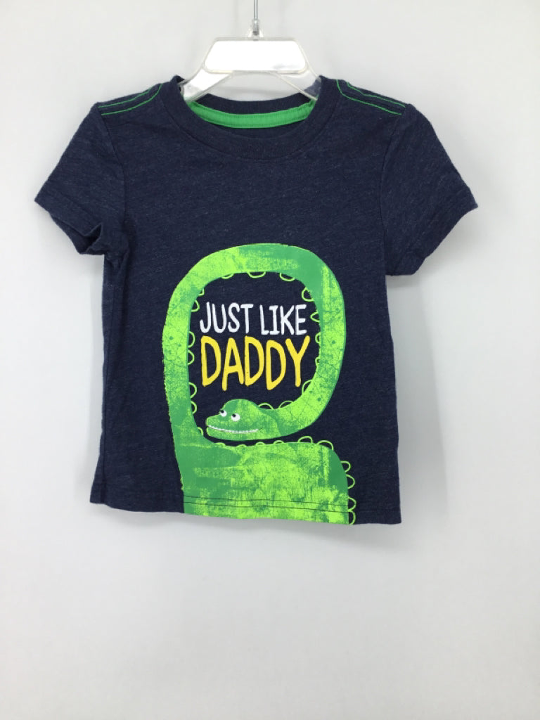 Cat & Jack Child Size 12 Months Blue screen printed T-shirt - boys