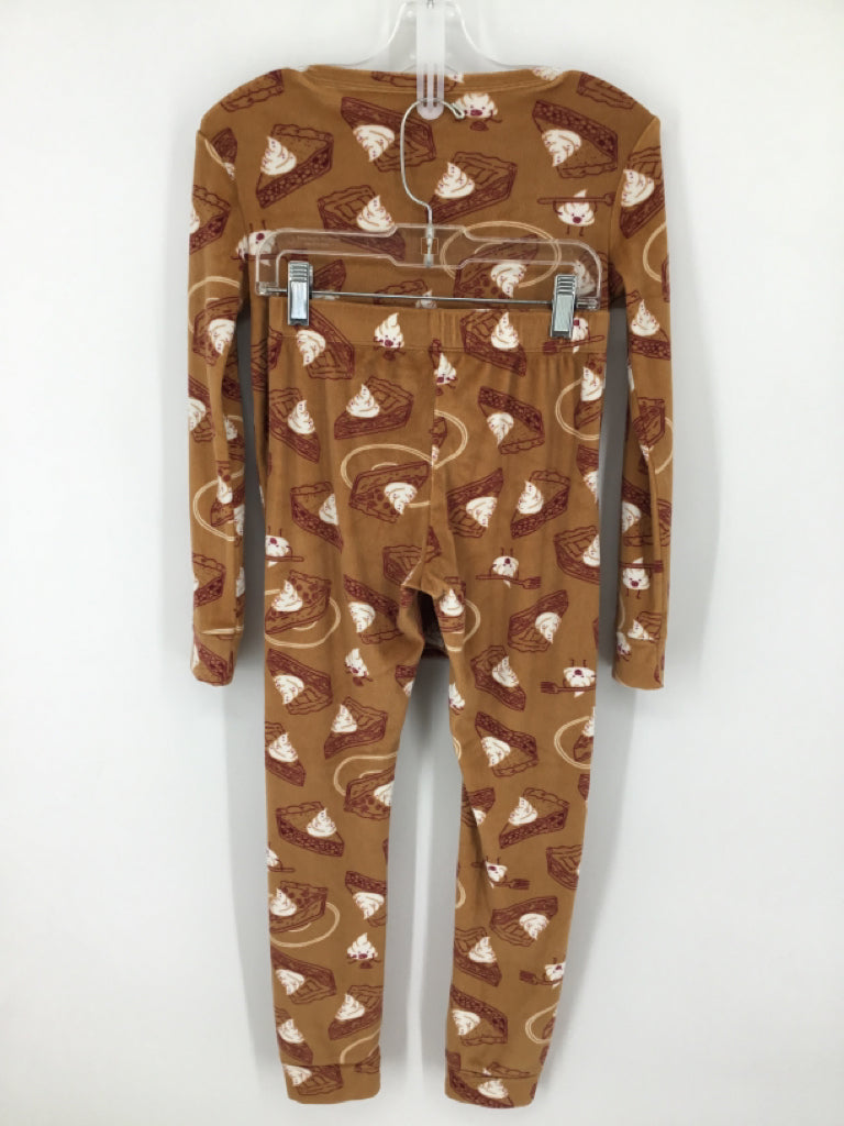 Cat & Jack Child Size 8 Tan Thanksgiving Pajamas