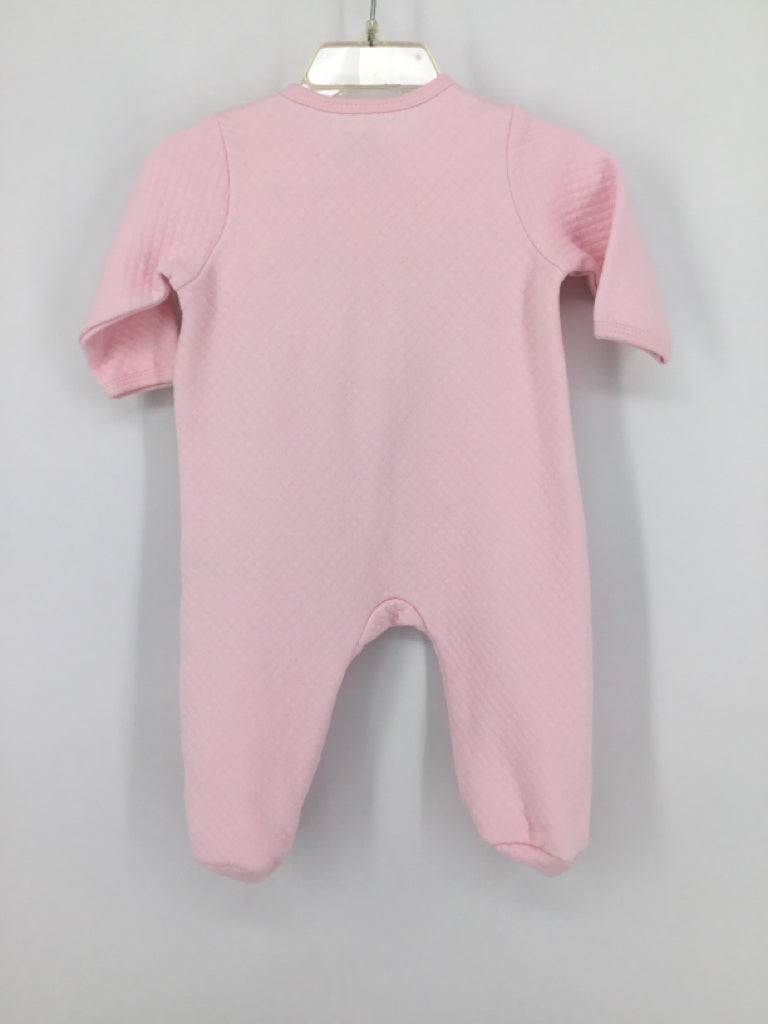 Little Me Child Size 6 Months Pink Sleepers
