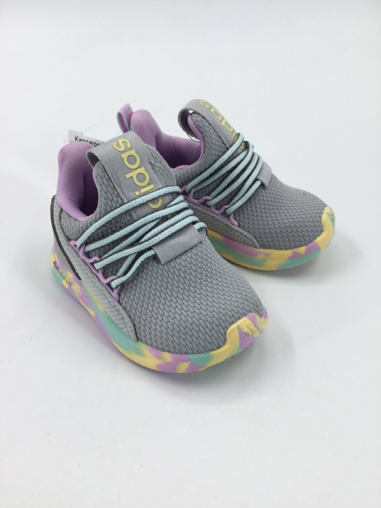 Adidas Child Size 5 Toddler Gray Sneakers