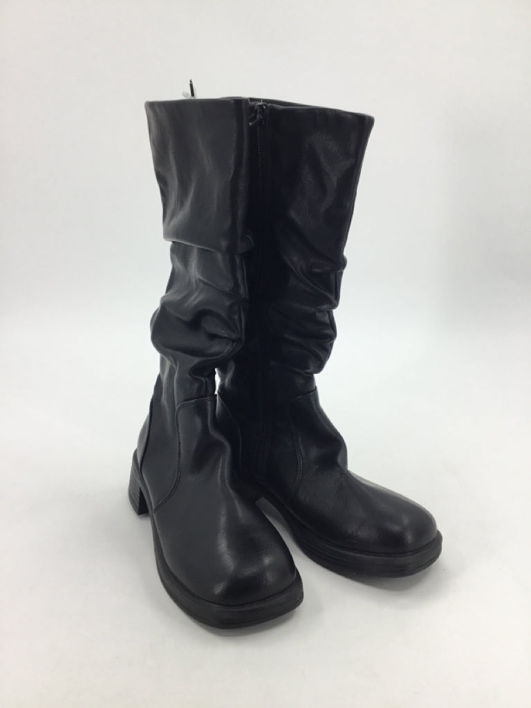 Steve Madden Child Size 2 Youth Black Boots